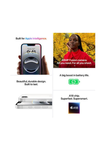 Apple iPhone 16 e White Dual SIM