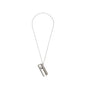RICK OWENS Silver Porterville Lighter Holder Charm Necklace