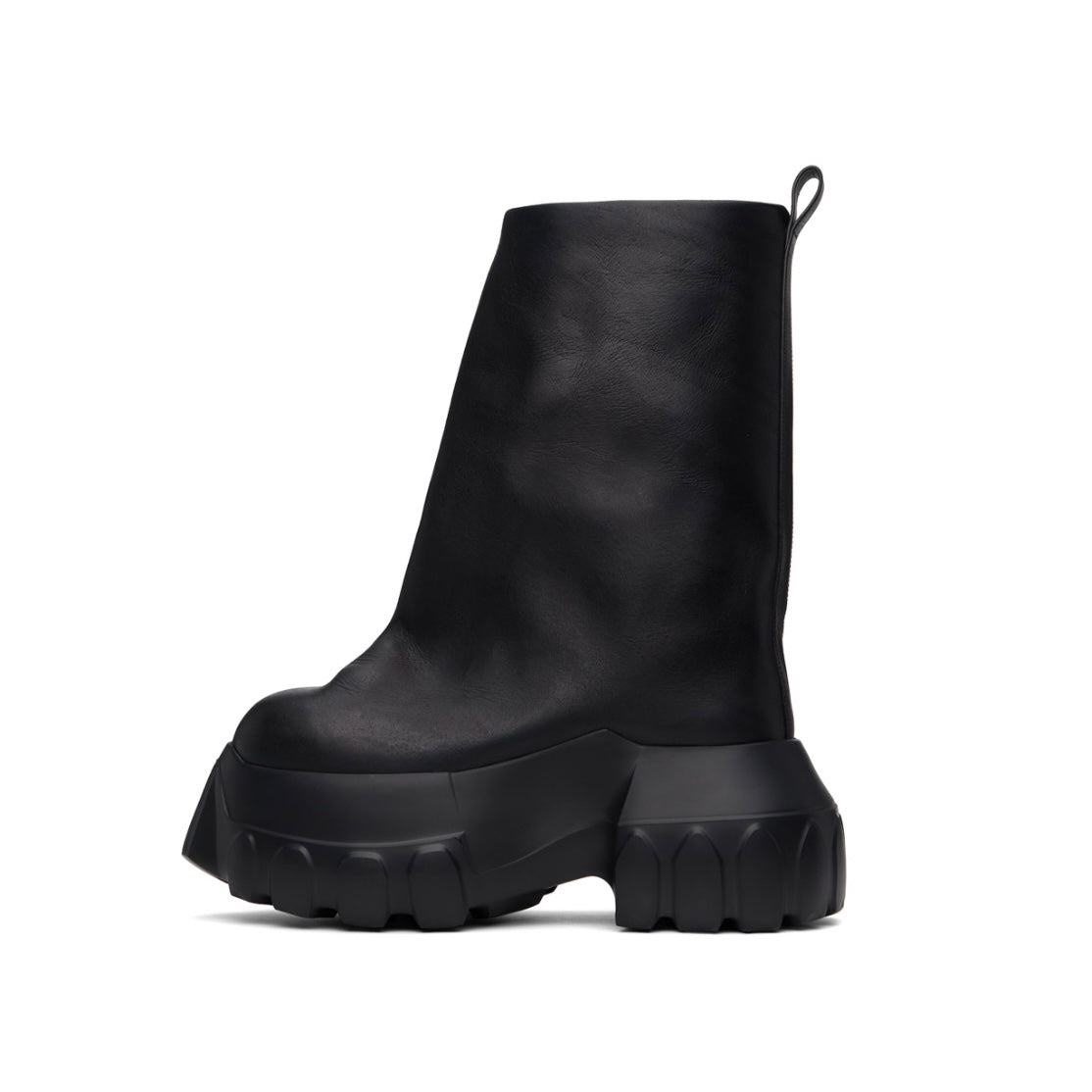 RICK OWENS Black Porterville Flared Mega Tractor Boots
