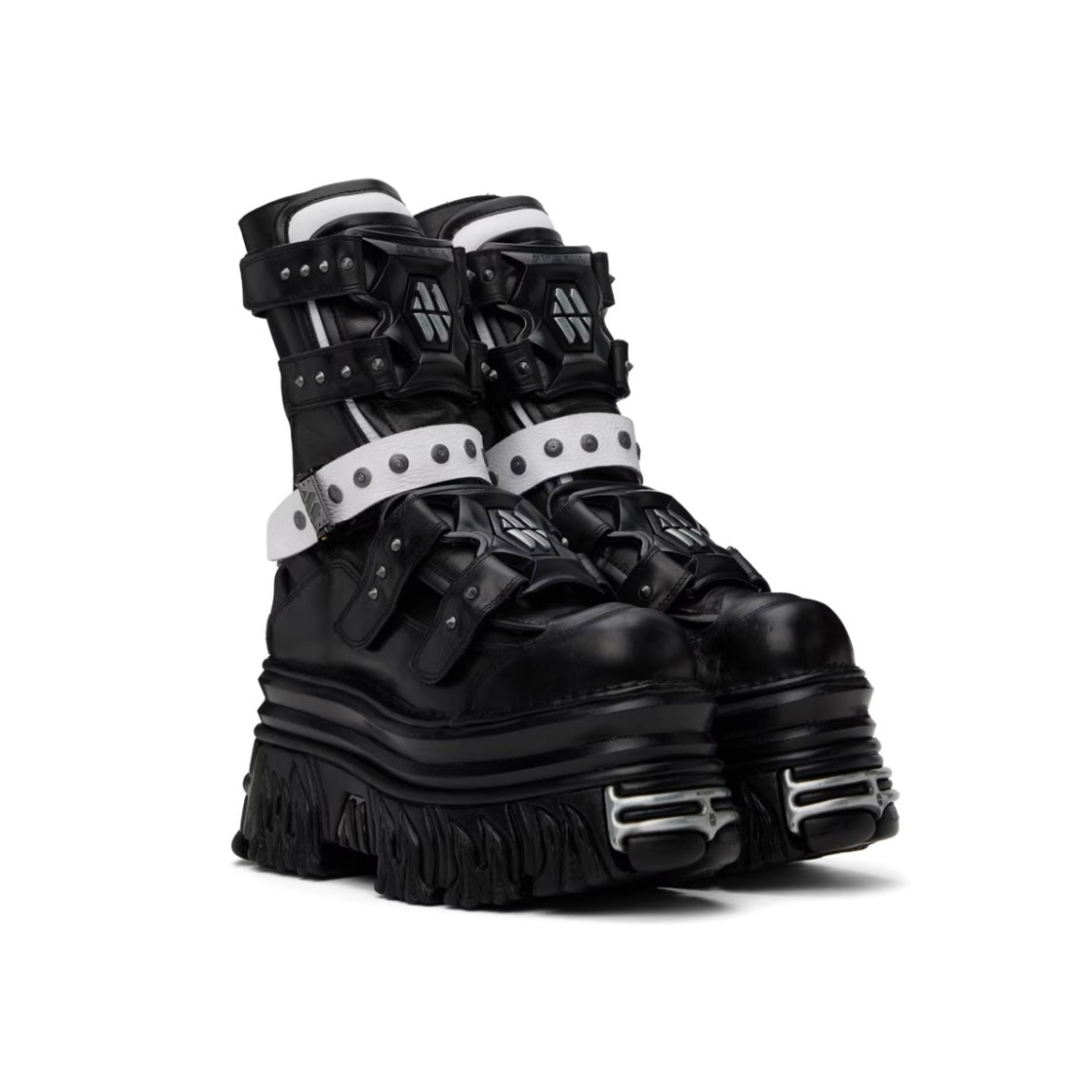 VETEMENTS Black & White New Rock Edition Gamer Boots