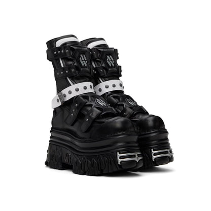 VETEMENTS Black & White New Rock Edition Gamer Boots
