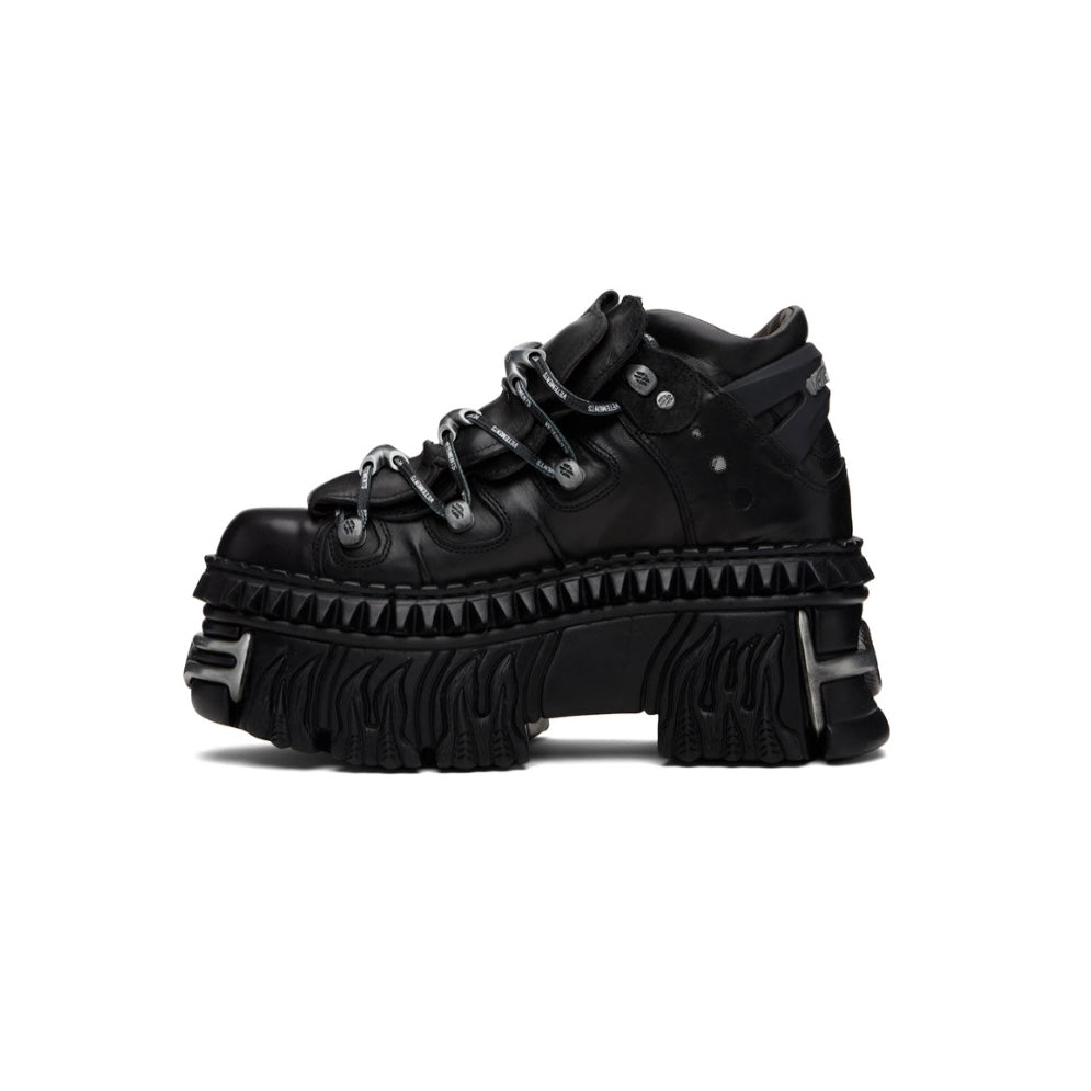 VETEMENTS Black New Rock Edition Platform Boots