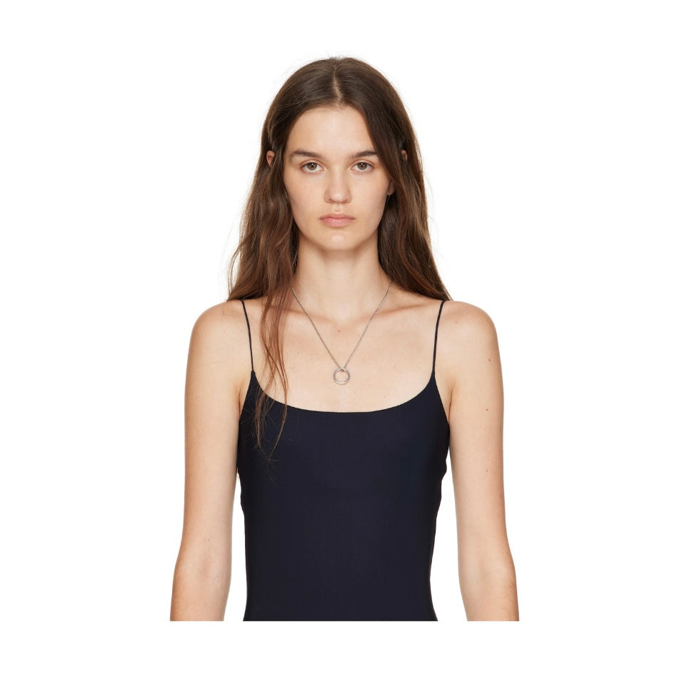MM6 MAISON MARGIELA Minimal Logo Ring Pendant Necklace