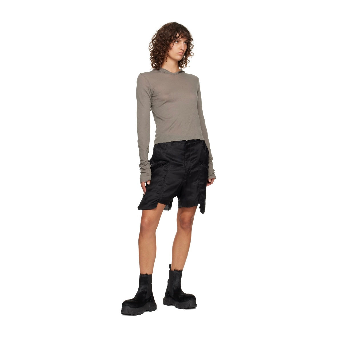 RICK OWENS Black Concordians Beatle Bozo Tractors Boots