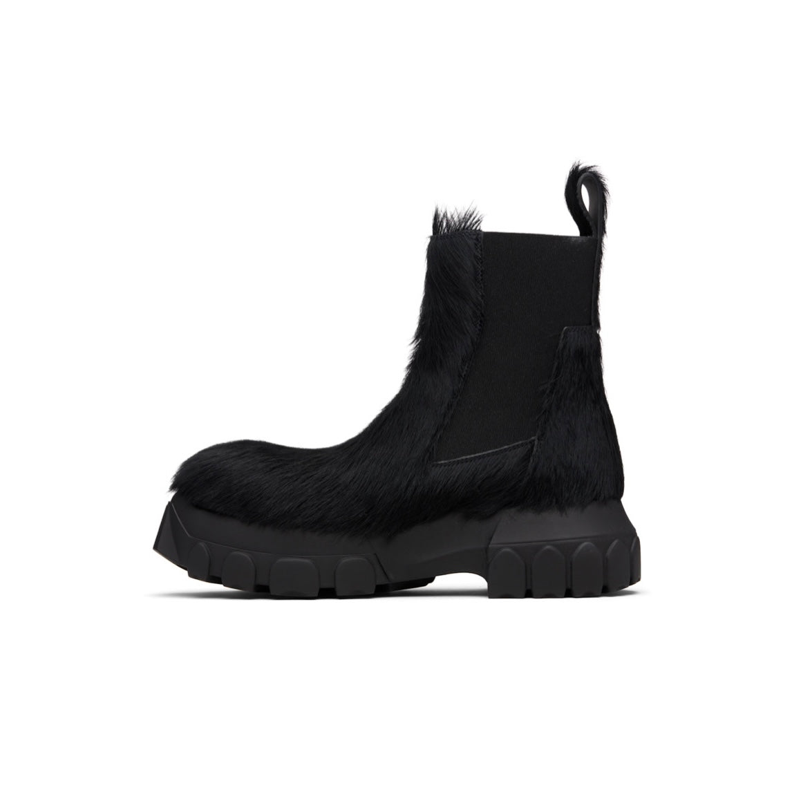 RICK OWENS Black Concordians Beatle Bozo Tractors Boots