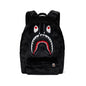 BAPE Black Shark Faux-Fur Daypack Backpack