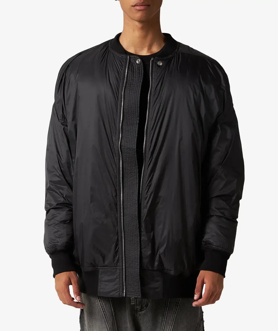 Rick Owens Jumbo Flight Bomber Jacket - Black