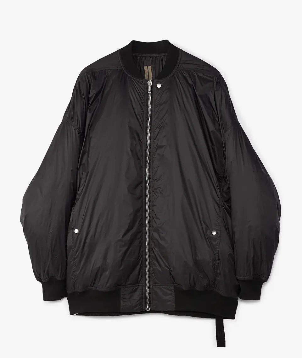 Rick Owens Jumbo Flight Bomber Jacket - Black