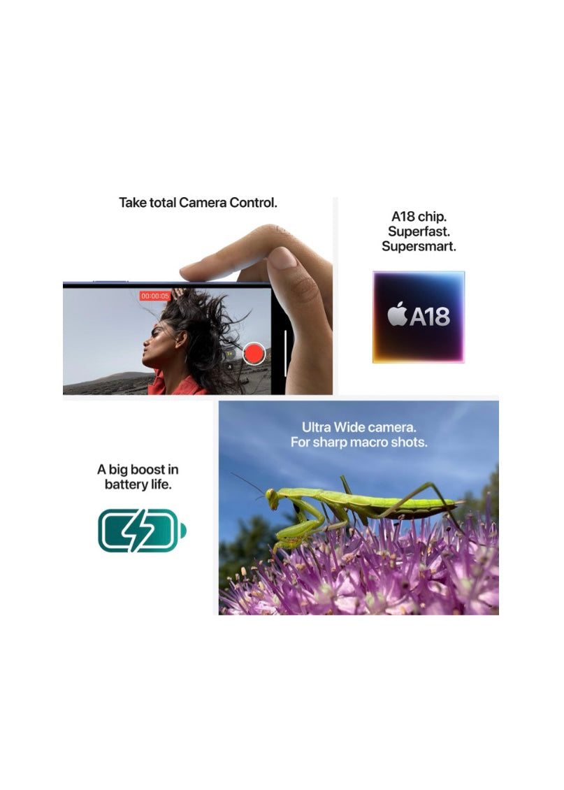 Apple iPhone 16 Black, Dual SIM