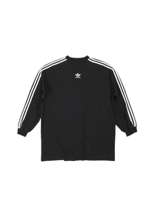 Balenciagax adidas Long Sleeve T-shirt Oversized 'Black'