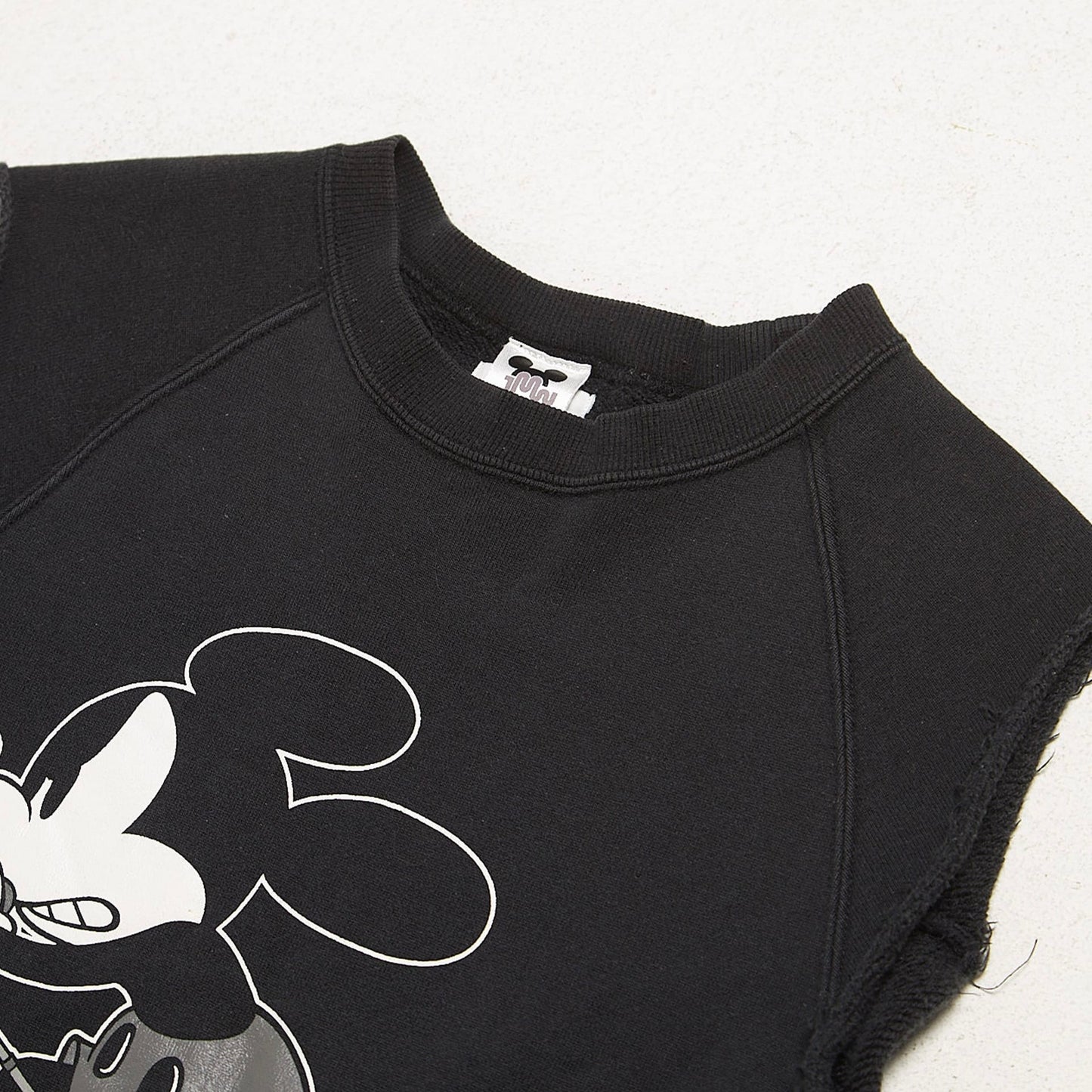 NUMBER NINE  Black Mickey Mouse OG SS01 Cotton Tank Top