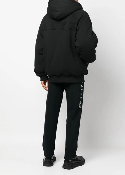 1017 ALYX 9SM logo-embroidered hooded bomber jacket