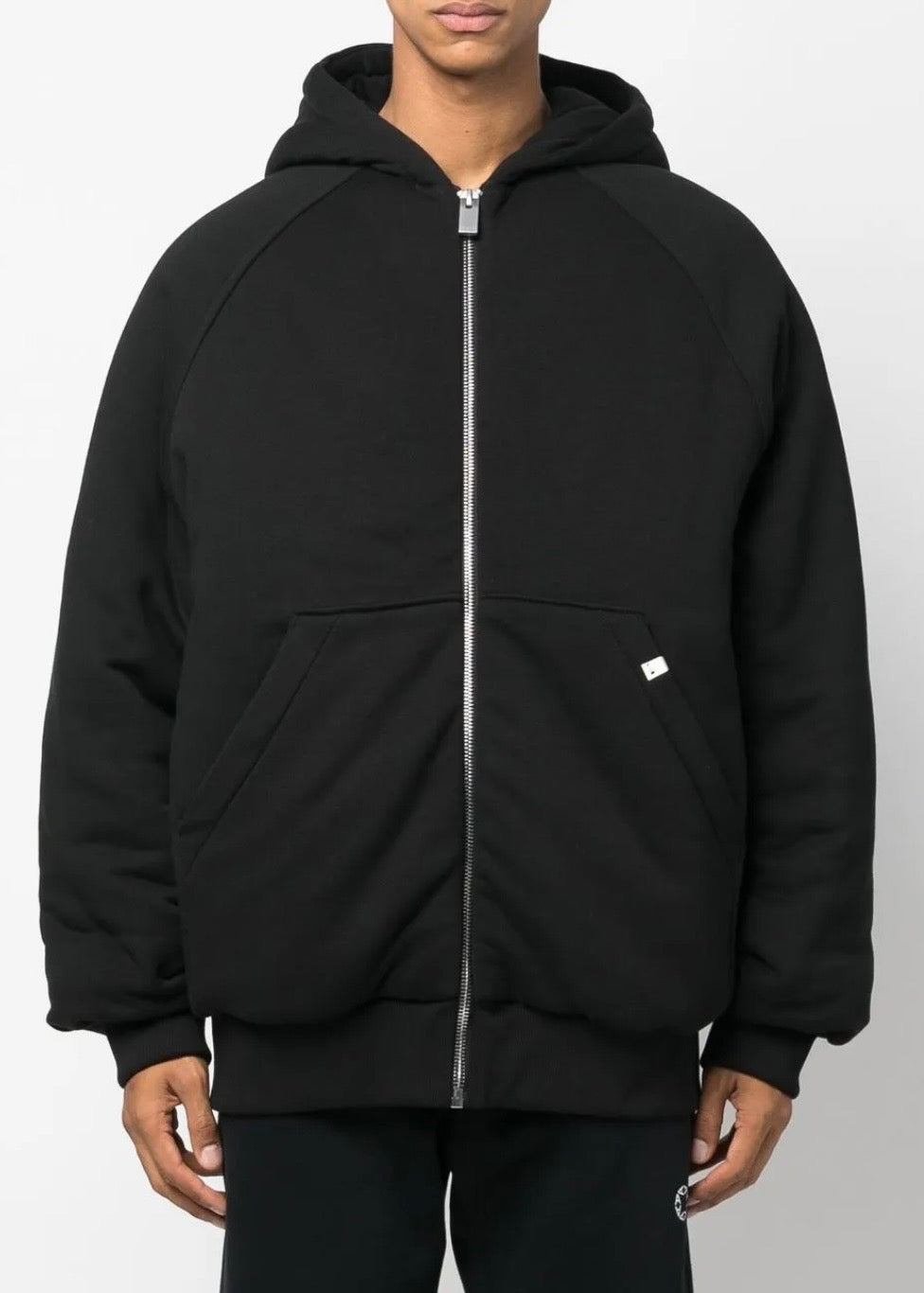 1017 ALYX 9SM logo-embroidered hooded bomber jacket