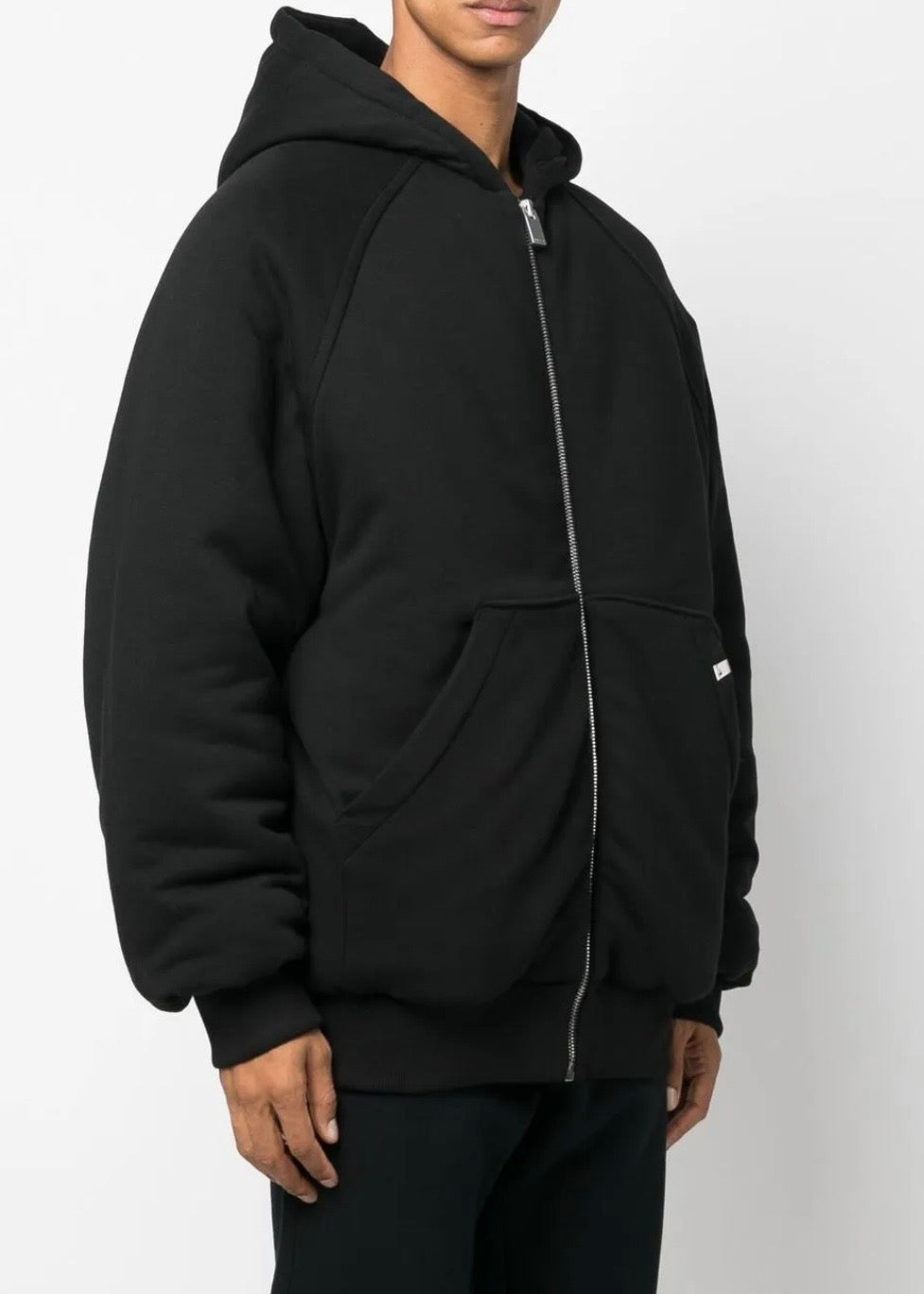 1017 ALYX 9SM logo-embroidered hooded bomber jacket