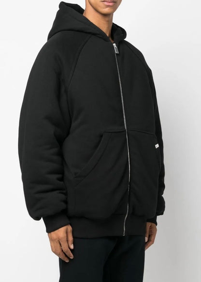 1017 ALYX 9SM logo-embroidered hooded bomber jacket