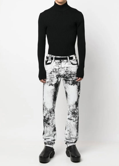1017 ALYX 9SM treated monochrome skinny-jeans