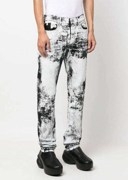 1017 ALYX 9SM treated monochrome skinny-jeans