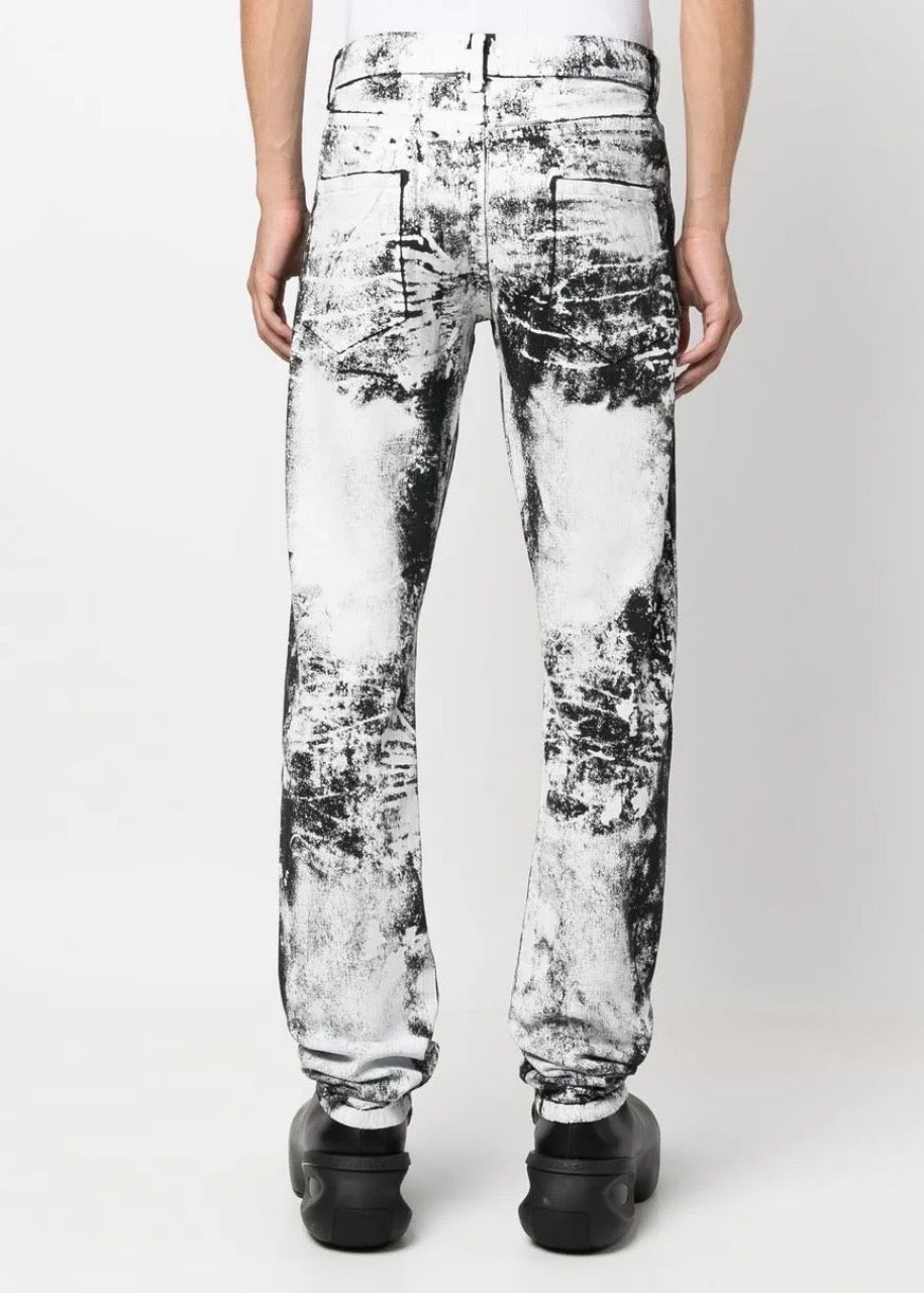 1017 ALYX 9SM treated monochrome skinny-jeans