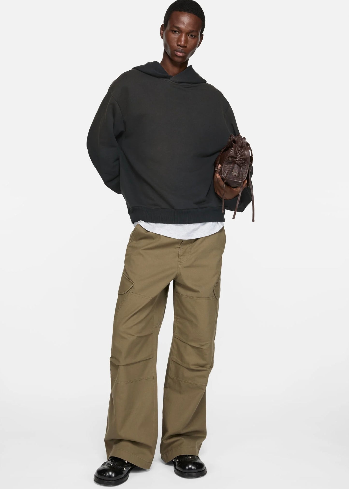 Acne Studios LOGO HOODED SWEATER Black