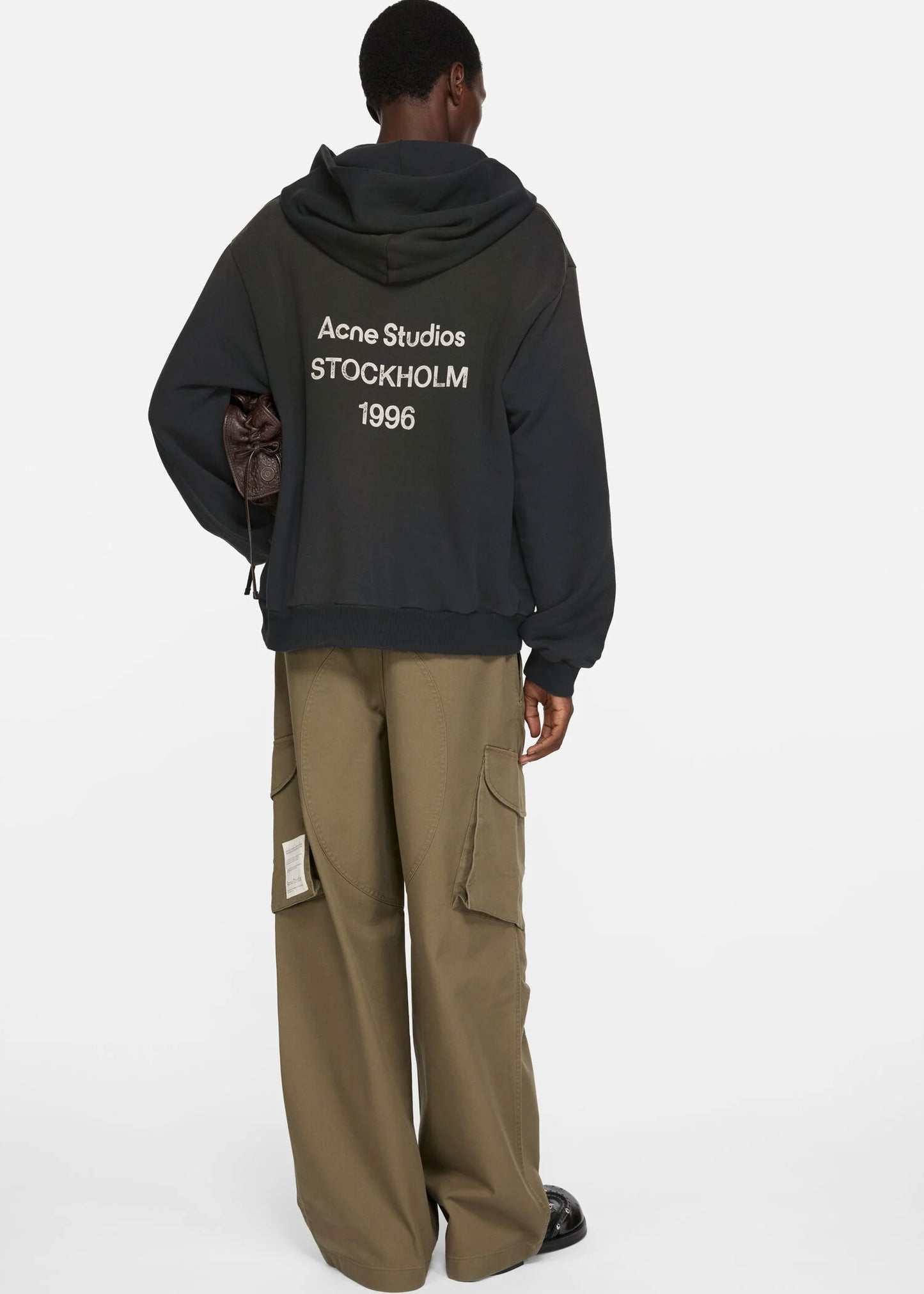 Acne Studios LOGO HOODED SWEATER Black