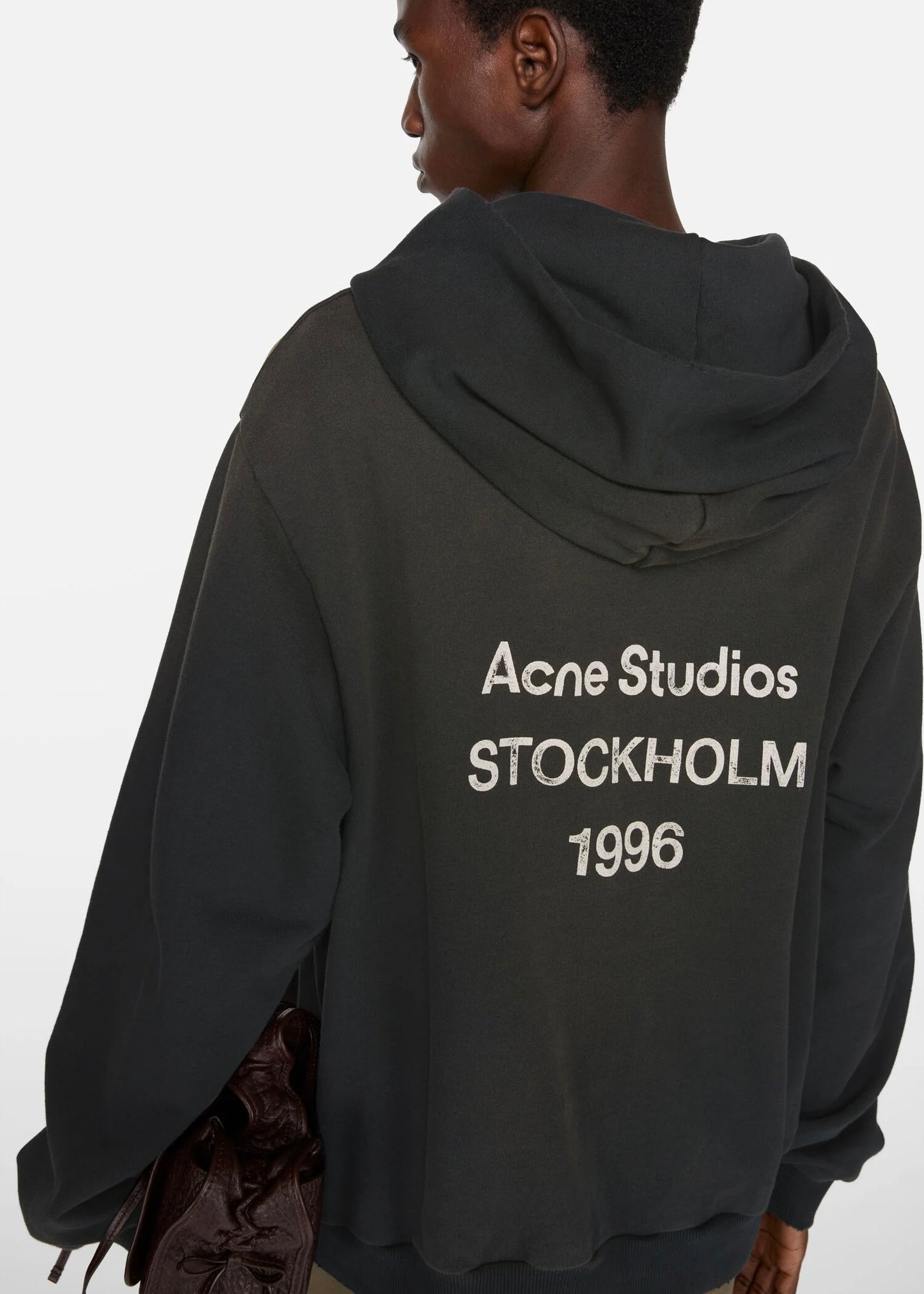 Acne Studios LOGO HOODED SWEATER Black