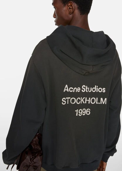 Acne Studios LOGO HOODED SWEATER Black
