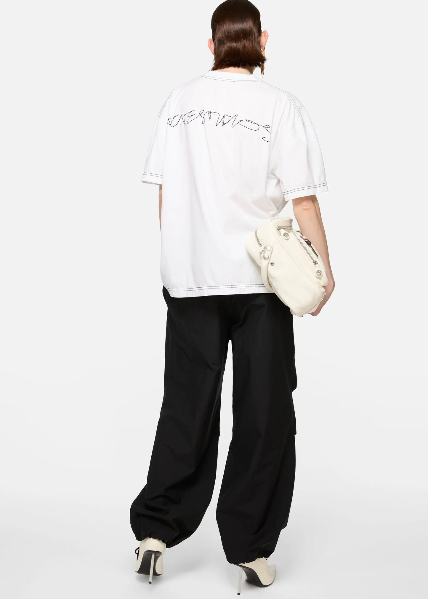 RELAXED FIT TROUSERS Black