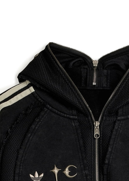 Adidas x THUG CLUB TEAMGEIST Hooded Jacket Black