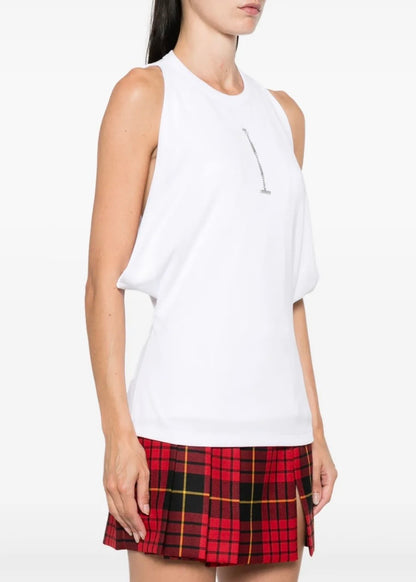 Alexander McQueen Draped Armhole T-Shirt White