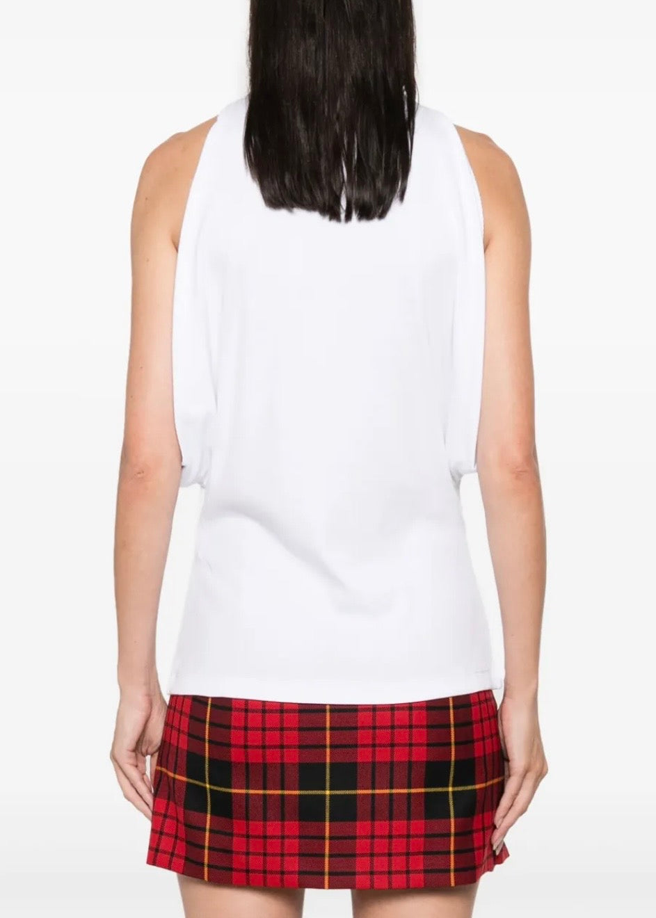 Alexander McQueen Draped Armhole T-Shirt White