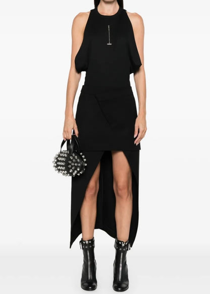 Alexander McQueen Draped Armhole T-shirt Black