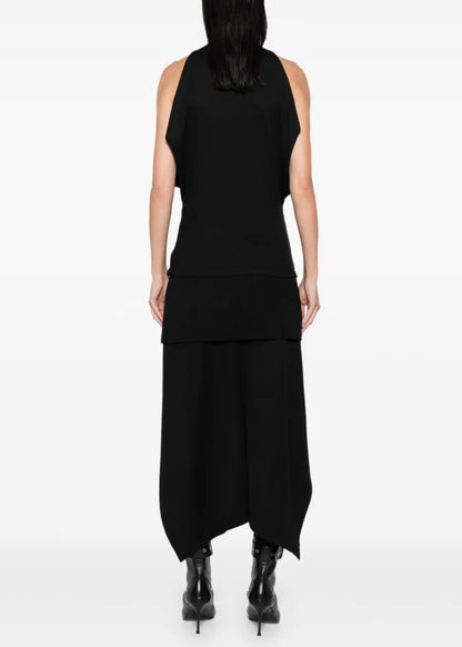 Alexander McQueen Draped Armhole T-shirt Black
