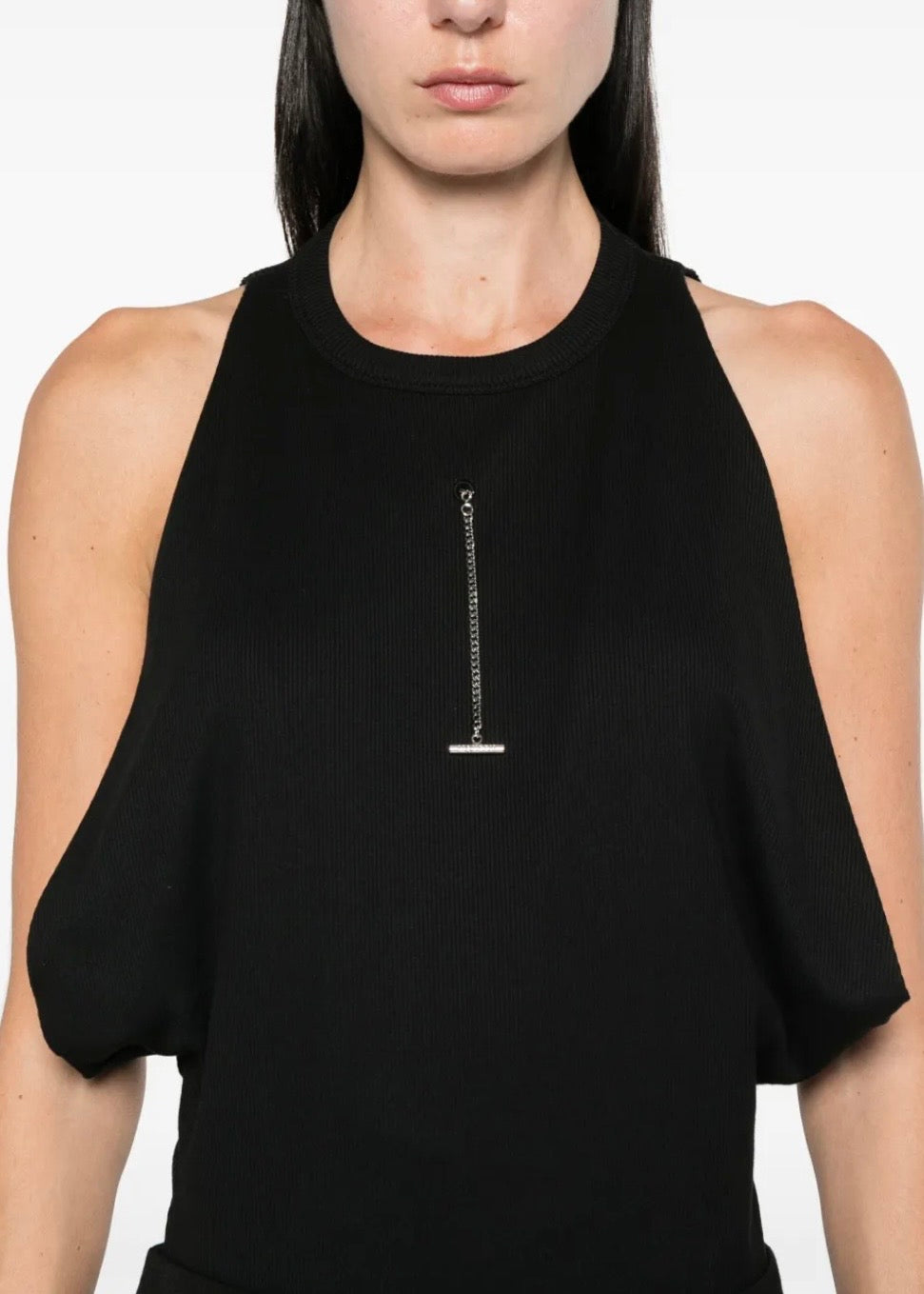 Alexander McQueen Draped Armhole T-shirt Black