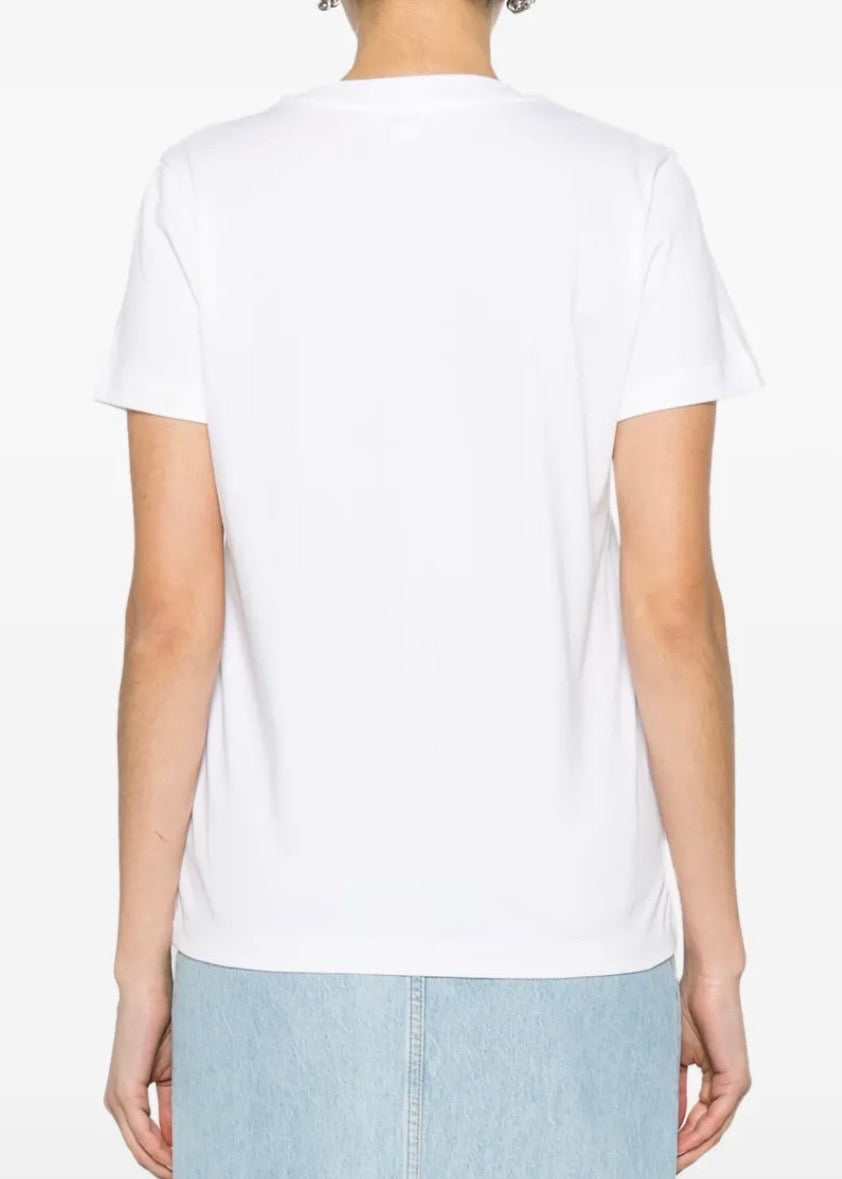 Alexander McQueen Logo-Print Cotton T-shirt White