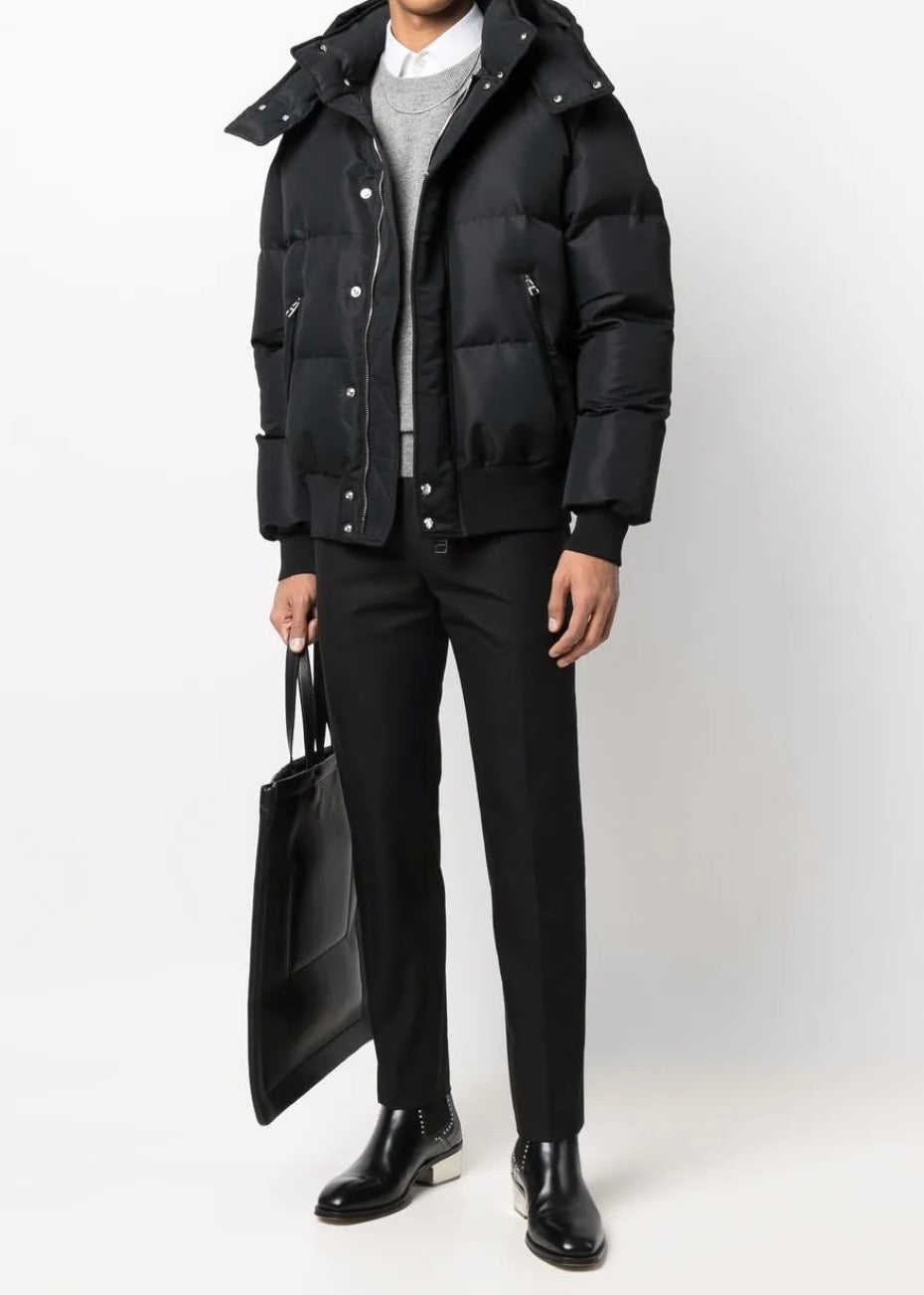 Alexander McQueen Logo-Print Padded Puffer Jacket