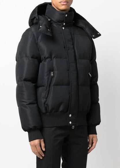 Alexander McQueen Logo-Print Padded Puffer Jacket