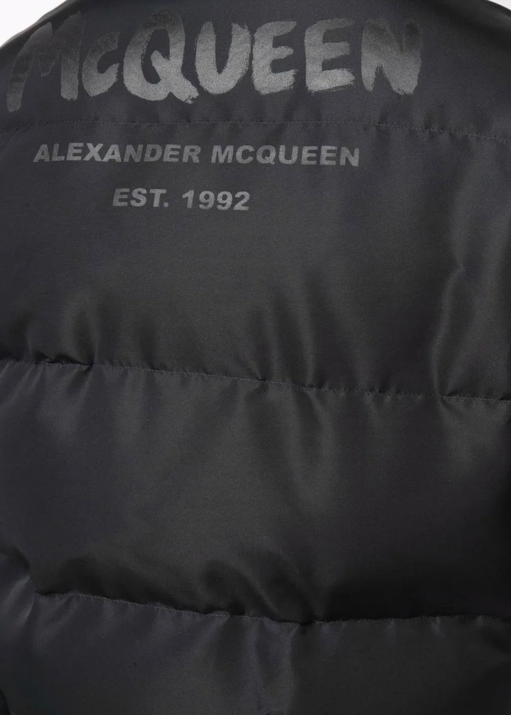 Alexander McQueen Logo-Print Padded Puffer Jacket