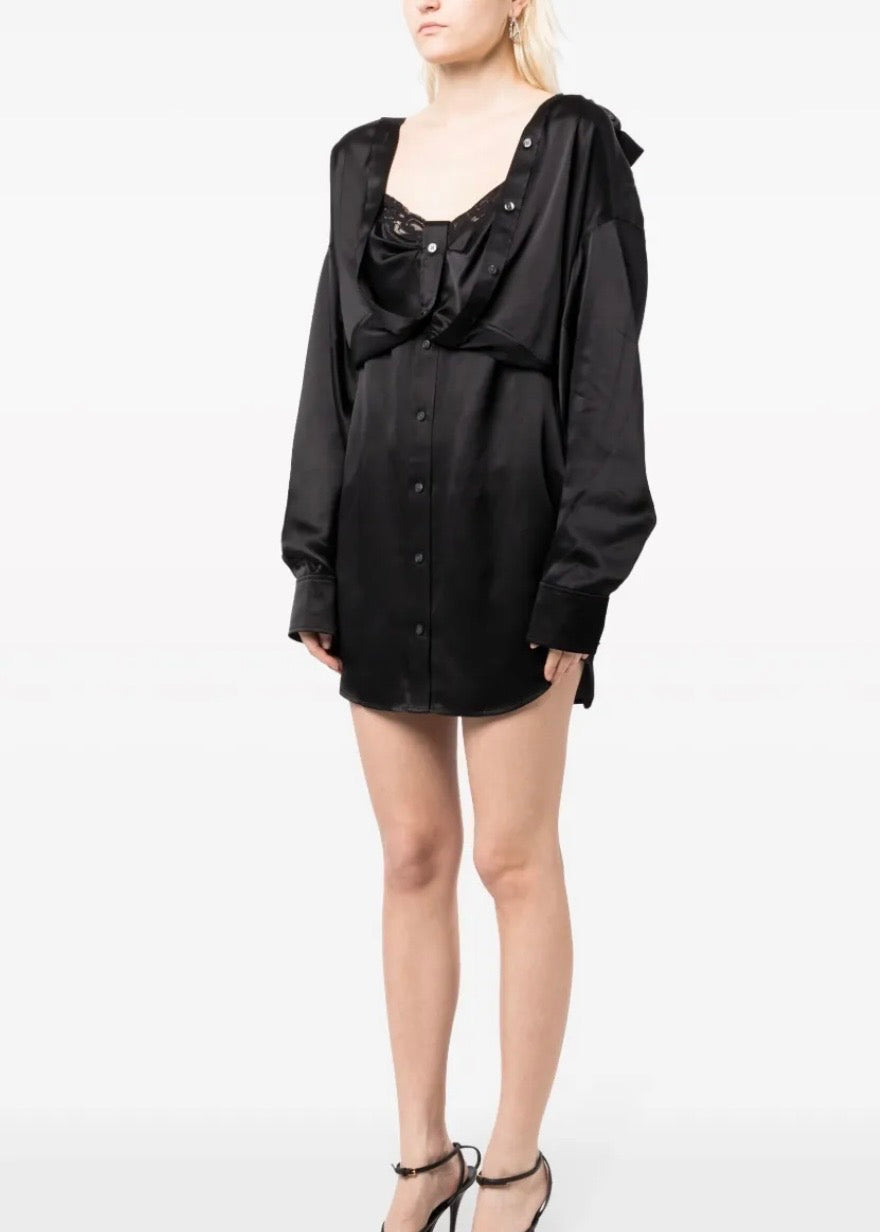 Alexander Wang Layered Silk Minidress