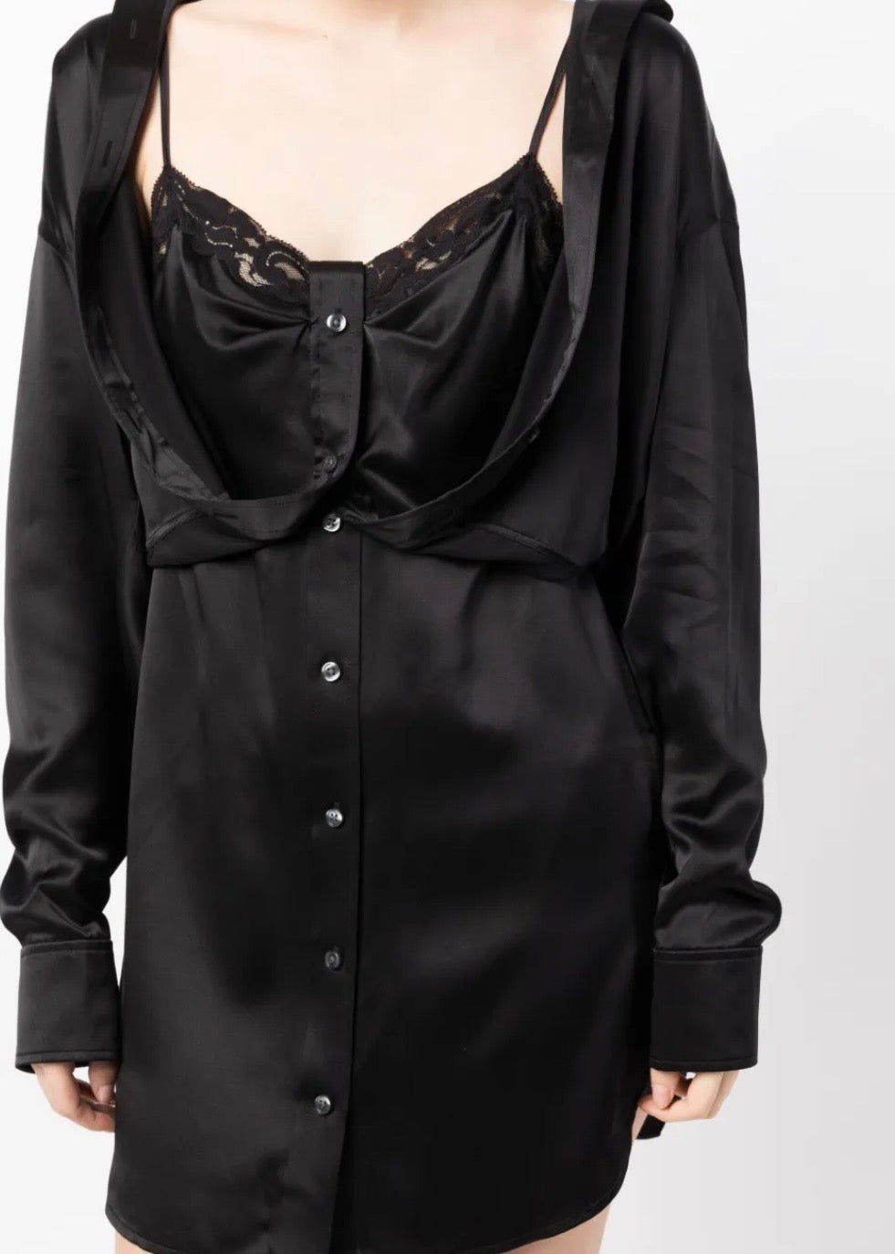 Alexander Wang Layered Silk Minidress