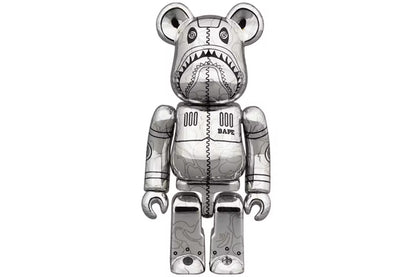 Bearbrick x BAPE x Hajime Sorayama Camo Shark 100% & 400% Set
