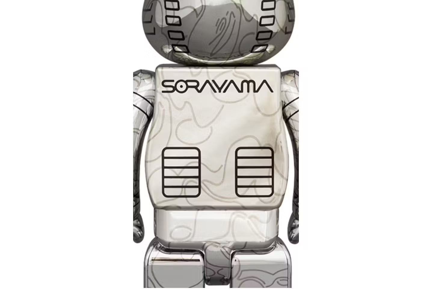 Bearbrick x BAPE x Hajime Sorayama Camo Shark 100% & 400% Set