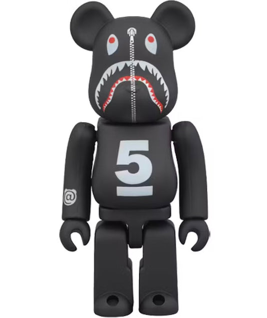 Bearbrick x BAPE DSMG 5th Shark 100% Black