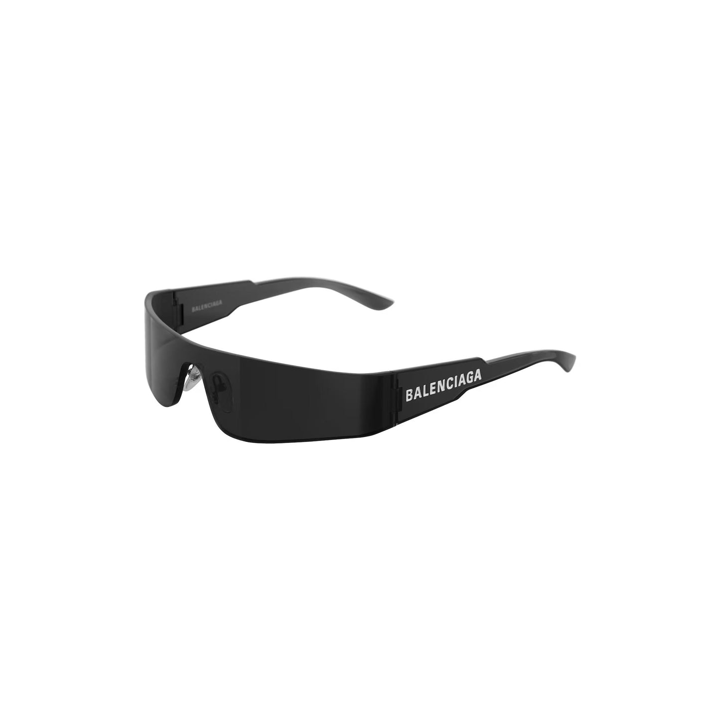Balenciaga Mono Rectangle Sunglasses in Black