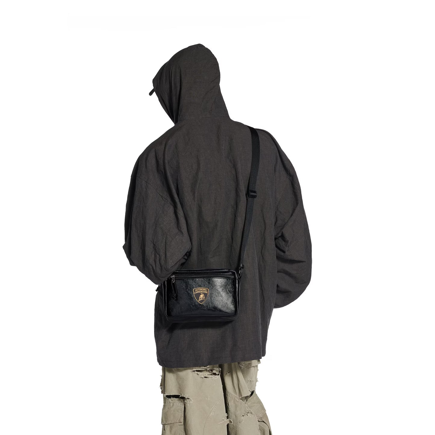 Balenciaga | Automobili Lamborghini Explorer Shoulder Bag in Black