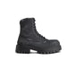 Balenciaga Combat Strike 20mm Boot in black cotton canvas