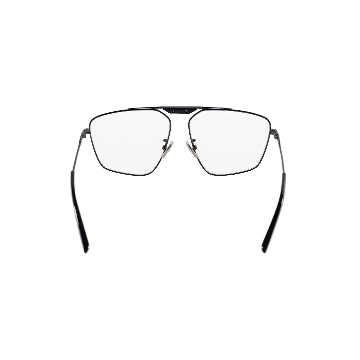 Balenciaga Tag 2.0 Navigator Eyeglasses in Dark Silver