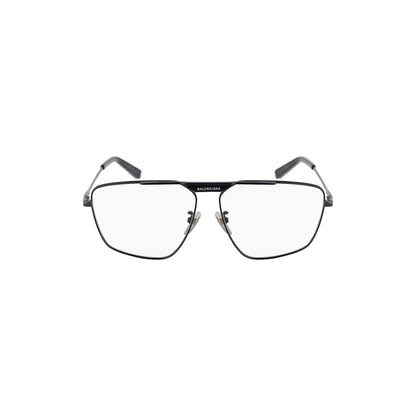 Balenciaga Tag 2.0 Navigator Eyeglasses in Dark Silver
