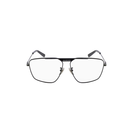 Balenciaga Tag 2.0 Navigator Eyeglasses in Dark Silver