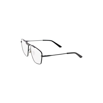 Balenciaga Tag 2.0 Navigator Eyeglasses in Dark Silver