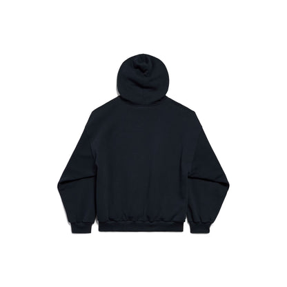 Balenciaga I Automobili Lamborghini Hoodie Medium Fit in Black Faded